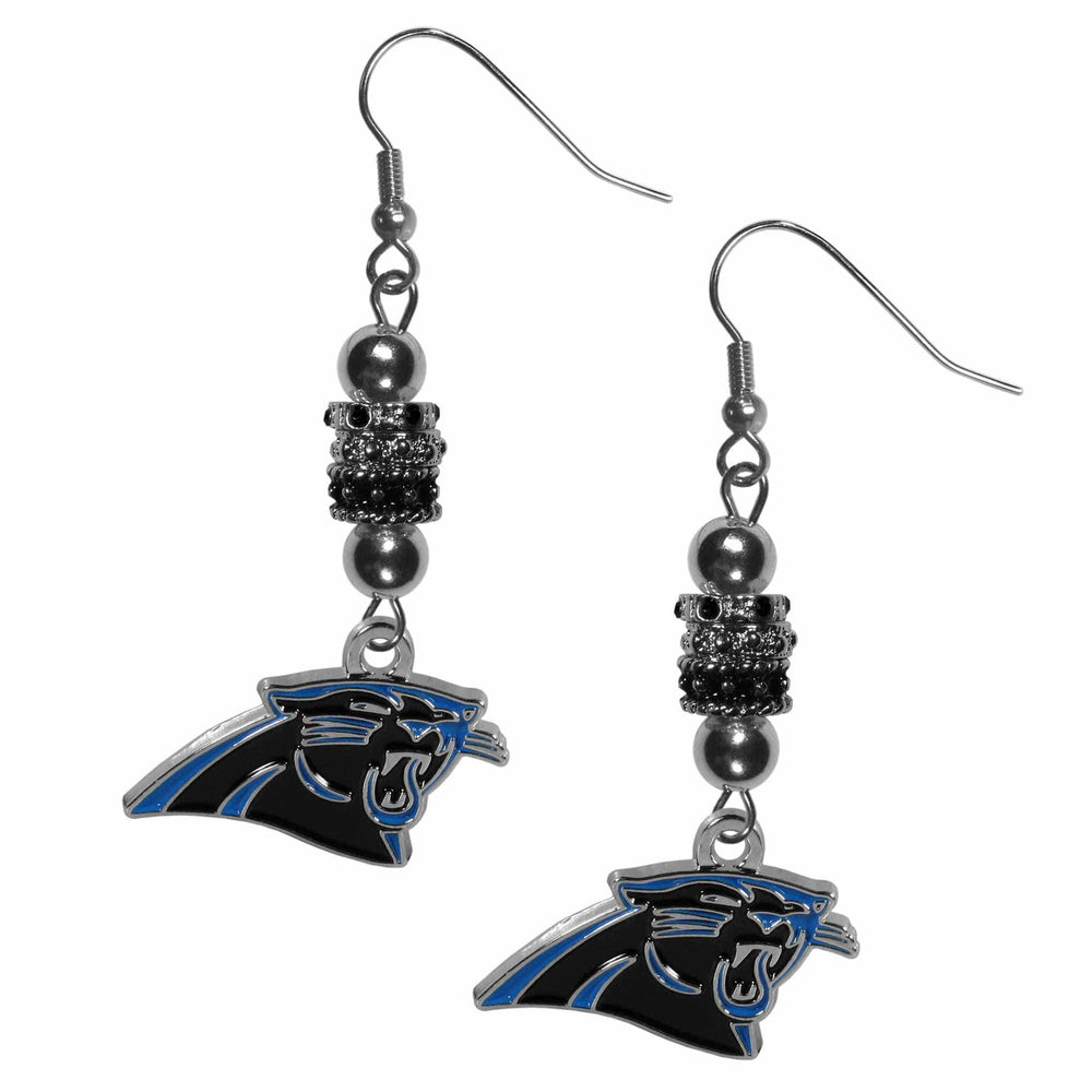 Carolina Panthers Euro Bead Earrings - Siskiyou Buckle - Flyclothing LLC