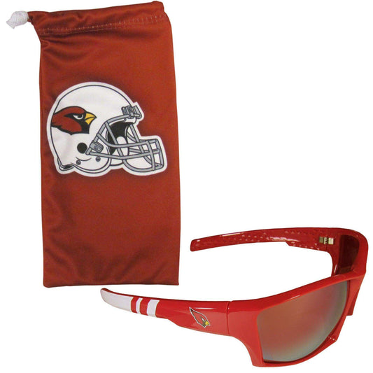 Arizona Cardinals Edge Wrap Sunglass and Bag Set - Siskiyou Buckle - Flyclothing LLC