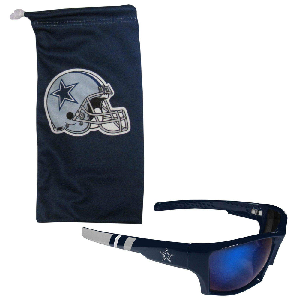 Dallas Cowboys Edge Wrap Sunglass and Bag Set - Siskiyou Buckle - Flyclothing LLC