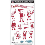Arizona Cardinals Family Decal Set Medium - Siskiyou Buckle - Flyclothing LLC