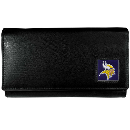 Minnesota Vikings Leather Women's Wallet - Siskiyou Buckle - Flyclothing LLC