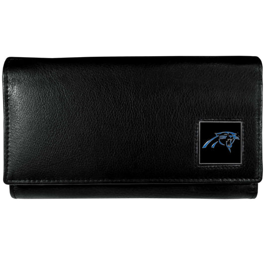 Carolina Panthers Leather Women's Wallet - Siskiyou Buckle - Flyclothing LLC
