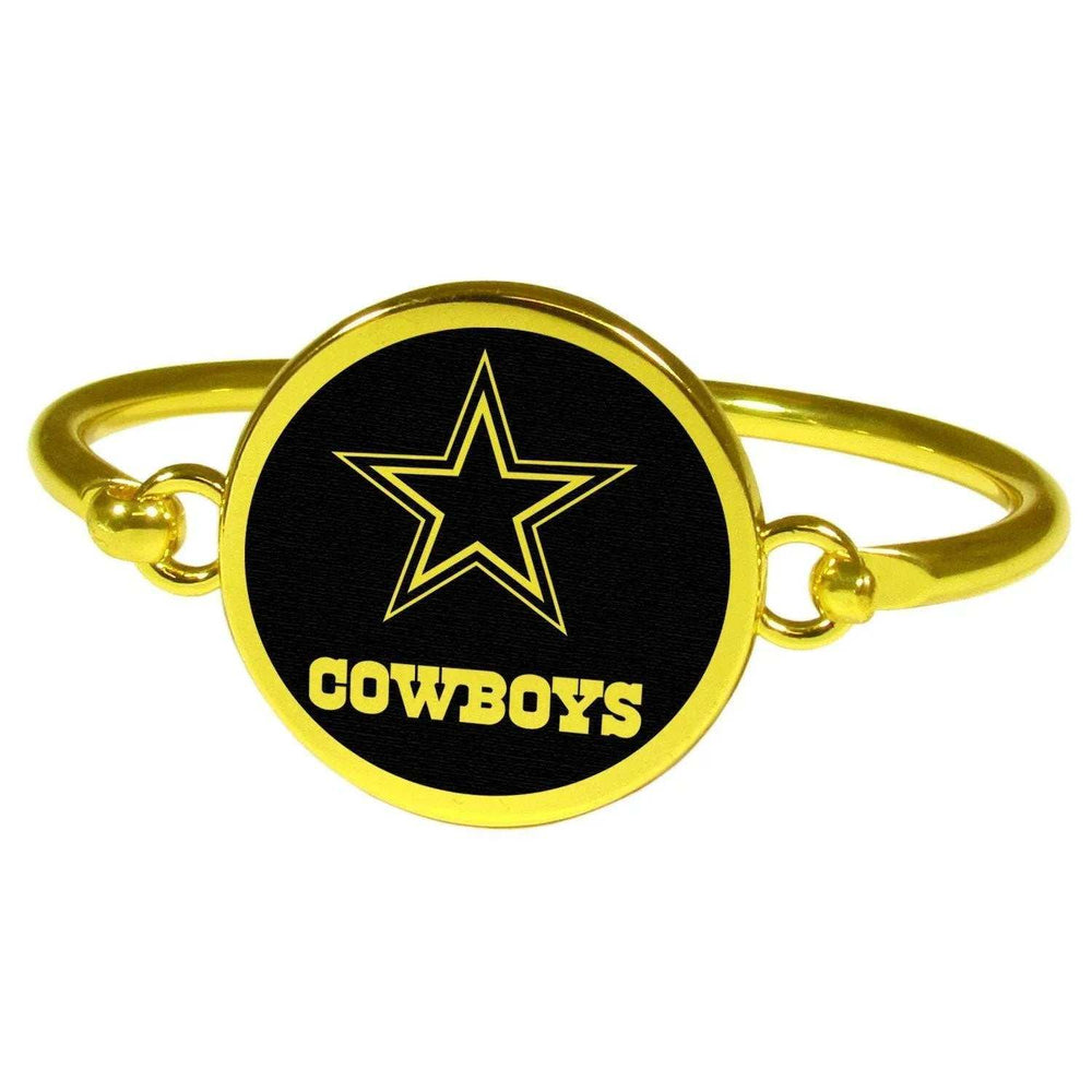 Dallas Cowboys Gold Tone Bangle Bracelet - Siskiyou Buckle - Flyclothing LLC