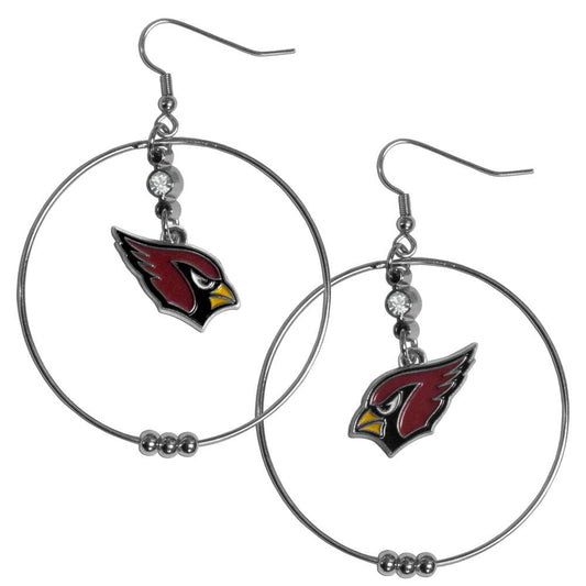 Arizona Cardinals 2 Inch Hoop Earrings - Flyclothing LLC