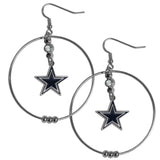 Dallas Cowboys 2 Inch Hoop Earrings - Siskiyou Buckle - Flyclothing LLC