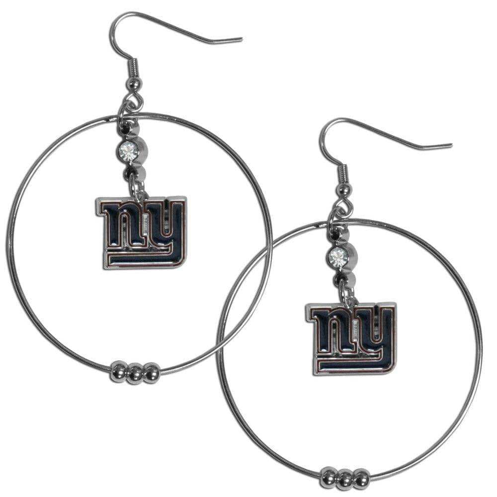 New York Giants 2 Inch Hoop Earrings - Siskiyou Buckle - Flyclothing LLC