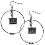 New York Giants 2 Inch Hoop Earrings - Siskiyou Buckle - Flyclothing LLC