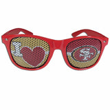 San Francisco 49ers I Heart Game Day Shades - Siskiyou Buckle - Flyclothing LLC