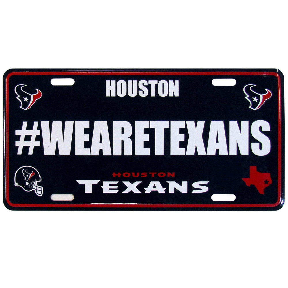 Houston Texans Hashtag License Plate - Siskiyou Buckle - Flyclothing LLC