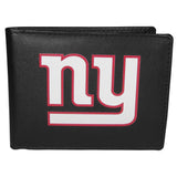 New York Giants Leather Bi-fold Wallet, Large Logo - Siskiyou Buckle - Flyclothing LLC