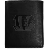 Cincinnati Bengals Embossed Leather Tri-fold Wallet - Siskiyou Buckle - Flyclothing LLC