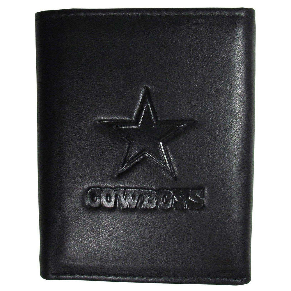 Dallas Cowboys Embossed Leather Tri-fold Wallet - Siskiyou Buckle - Flyclothing LLC