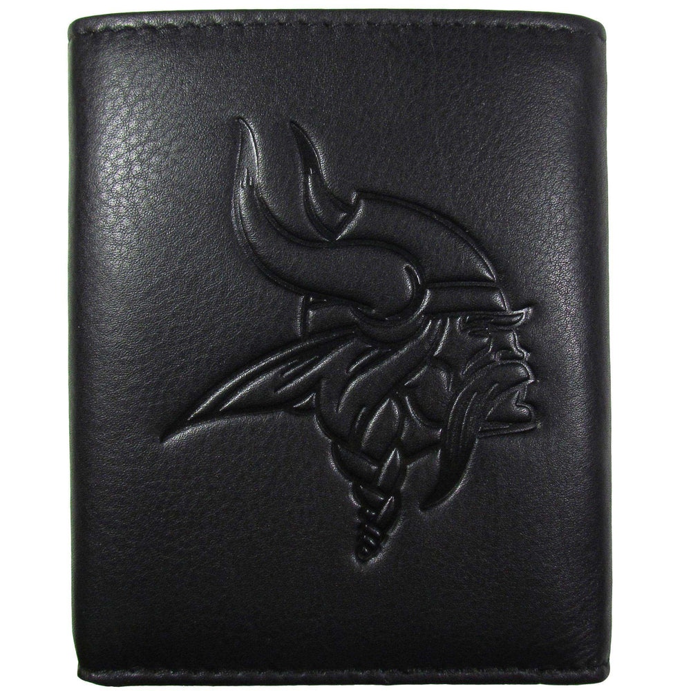 Minnesota Vikings Embossed Leather Tri-fold Wallet - Siskiyou Buckle - Flyclothing LLC