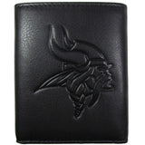 Minnesota Vikings Embossed Leather Tri-fold Wallet - Siskiyou Buckle - Flyclothing LLC