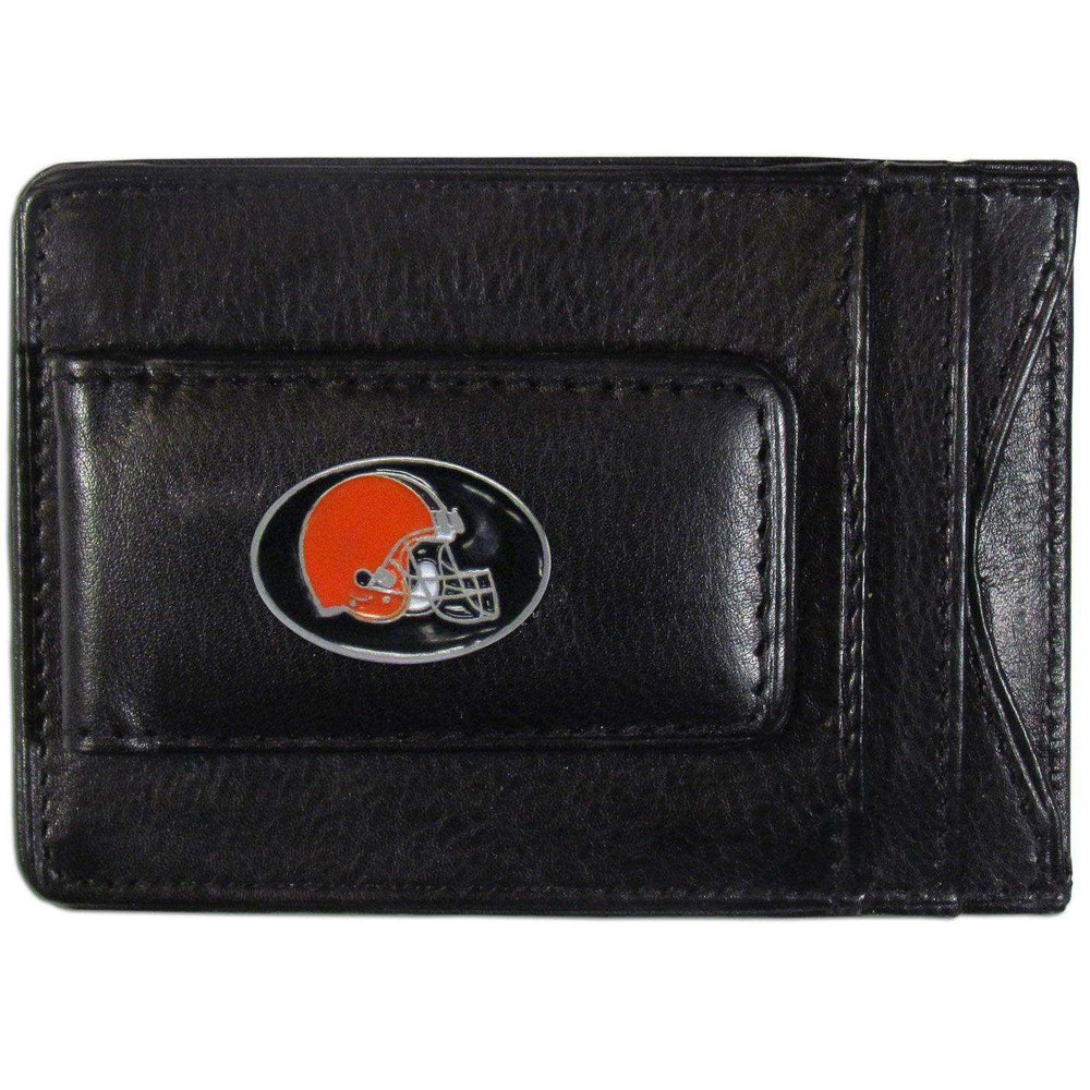 Cleveland Browns Leather Cash & Cardholder - Siskiyou Buckle - Flyclothing LLC