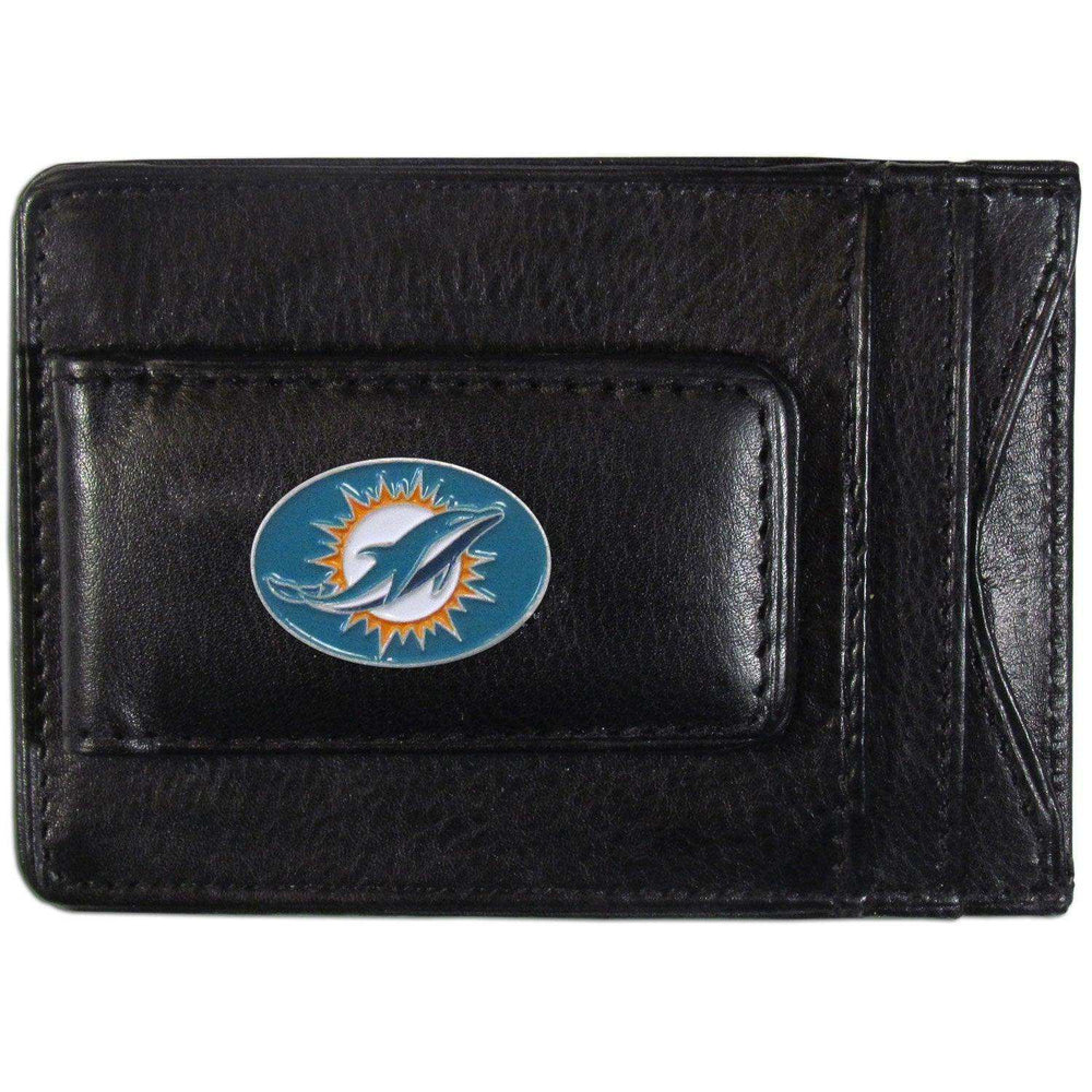 Miami Dolphins Leather Cash & Cardholder - Siskiyou Buckle - Flyclothing LLC