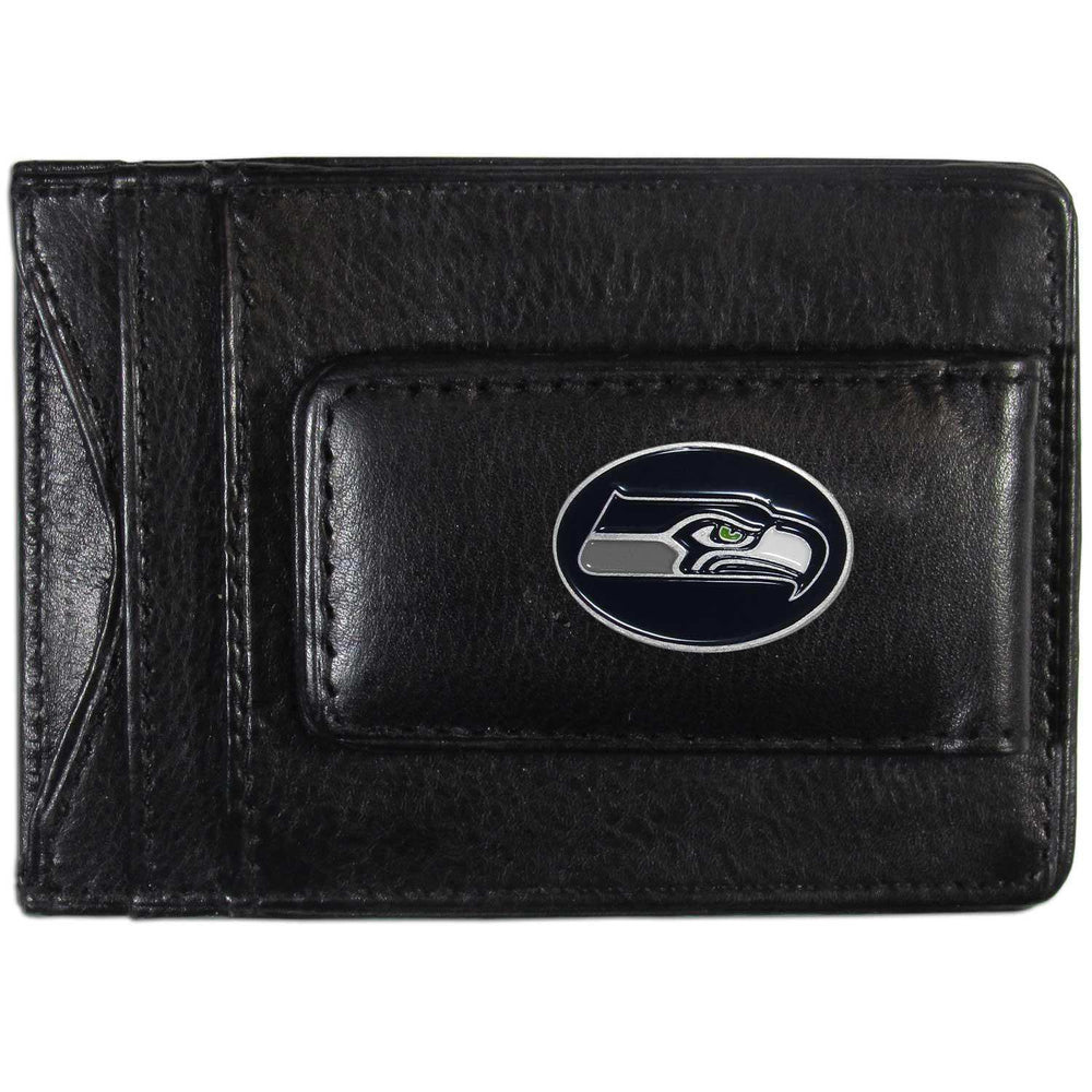 Seattle Seahawks Leather Cash & Cardholder - Siskiyou Buckle - Flyclothing LLC