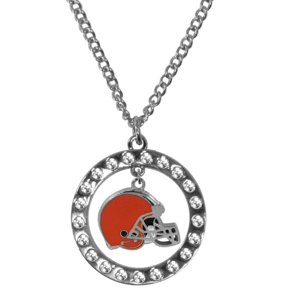 Cleveland Browns Rhinestone Hoop Necklaces - Siskiyou Buckle - Flyclothing LLC