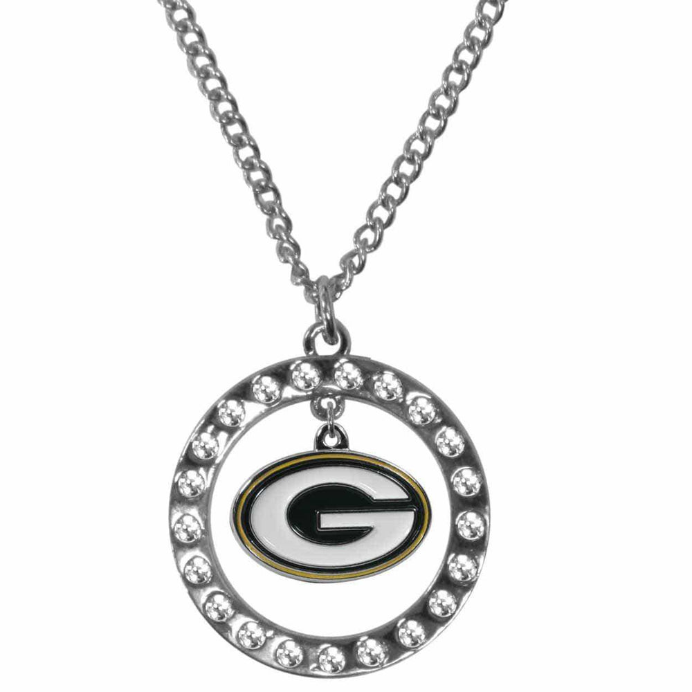 Green Bay Packers Rhinestone Hoop Necklaces - Siskiyou Buckle - Flyclothing LLC