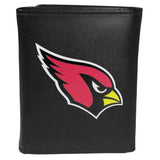 Arizona Cardinals Leather Tri-fold Wallet, Large Logo - Siskiyou Buckle - Flyclothing LLC
