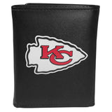 Kansas City Chiefs Leather Tri-fold Wallet, Large Logo - Kansas City Chiefs - Flyclothing LLC