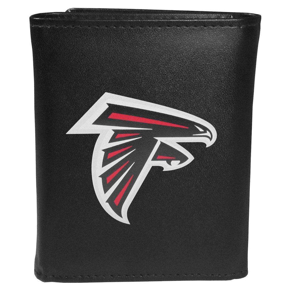 Atlanta Falcons Leather Tri-fold Wallet, Large Logo - Siskiyou Buckle - Flyclothing LLC