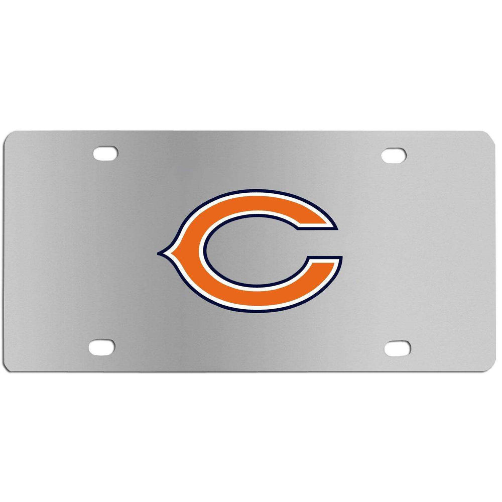 Chicago Bears Steel License Plate Wall Plaque - Siskiyou Buckle - Flyclothing LLC