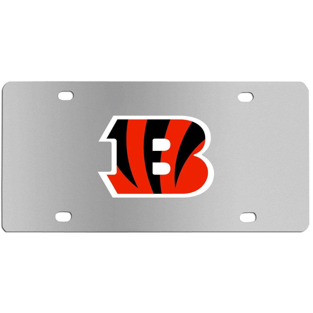 Cincinnati Bengals Steel License Plate Wall Plaque - Siskiyou Buckle - Flyclothing LLC