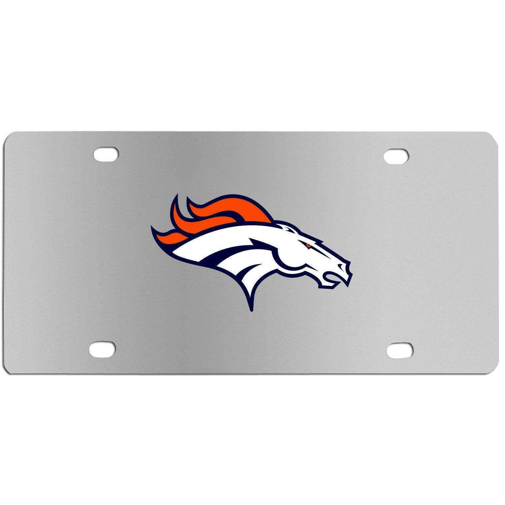 Denver Broncos Steel License Plate Wall Plaque - Siskiyou Buckle - Flyclothing LLC