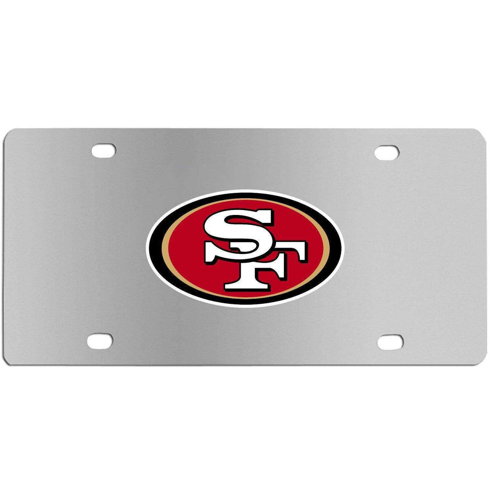 San Francisco 49ers Steel License Plate Wall Plaque - Siskiyou Buckle - Flyclothing LLC