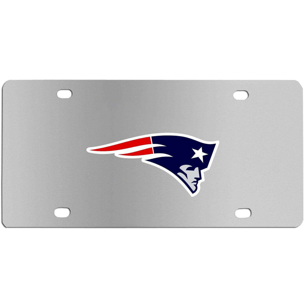 New England Patriots Steel License Plate Wall Plaque - Siskiyou Buckle - Flyclothing LLC