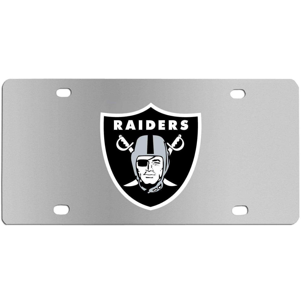 Las Vegas Raiders Steel License Plate Wall Plaque - Siskiyou Buckle - Flyclothing LLC