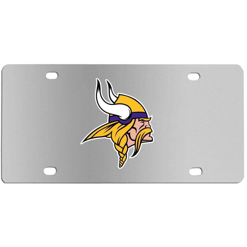 Minnesota Vikings Steel License Plate Wall Plaque - Siskiyou Buckle - Flyclothing LLC