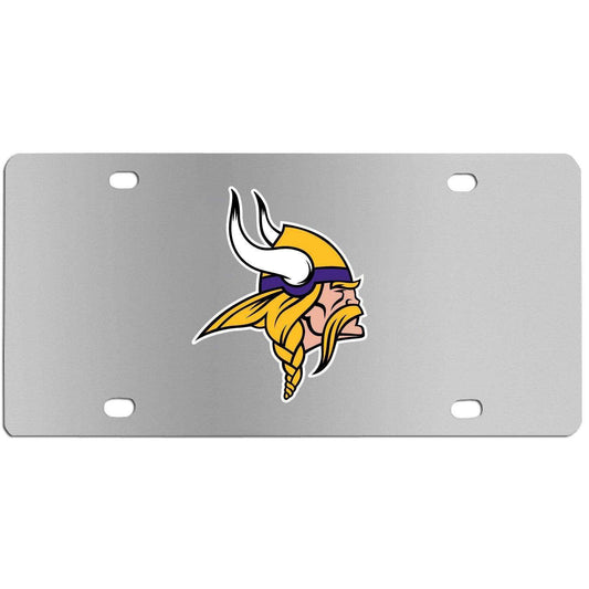 Minnesota Vikings Steel License Plate Wall Plaque - Siskiyou Buckle - Flyclothing LLC