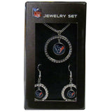 Houston Texans Rhinestone Hoop Jewelry Set - Siskiyou Buckle - Flyclothing LLC