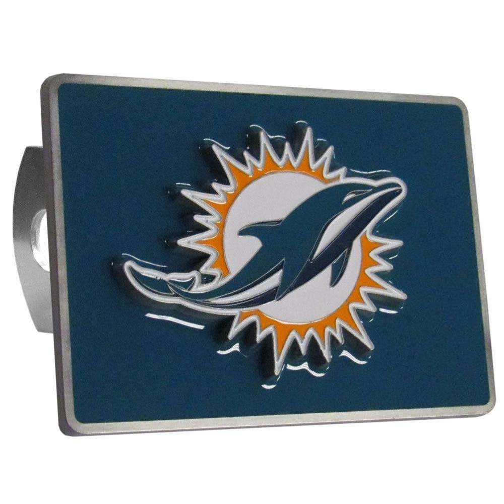 Miami Dolphins Hitch Cover Class II and Class III Metal Plugs - Siskiyou Buckle - Flyclothing LLC