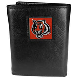 Cincinnati Bengals Deluxe Leather Tri-fold Wallet - Siskiyou Buckle - Flyclothing LLC