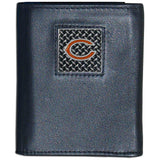 Chicago Bears Gridiron Leather Tri-fold Wallet Packaged in Gift Box - Siskiyou Buckle - Flyclothing LLC