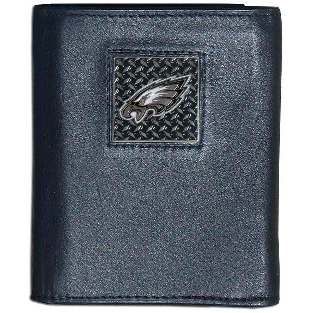 Philadelphia Eagles Gridiron Leather Tri-fold Wallet Packaged in Gift Box - Siskiyou Buckle - Flyclothing LLC