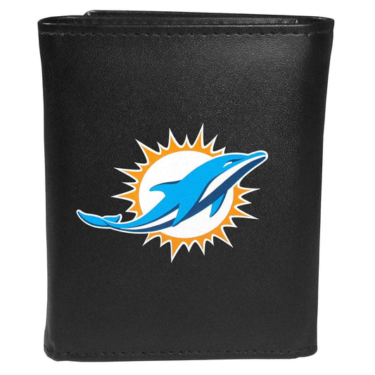 Miami Dolphins Tri-fold Wallet Large Logo - Flyclothing LLC