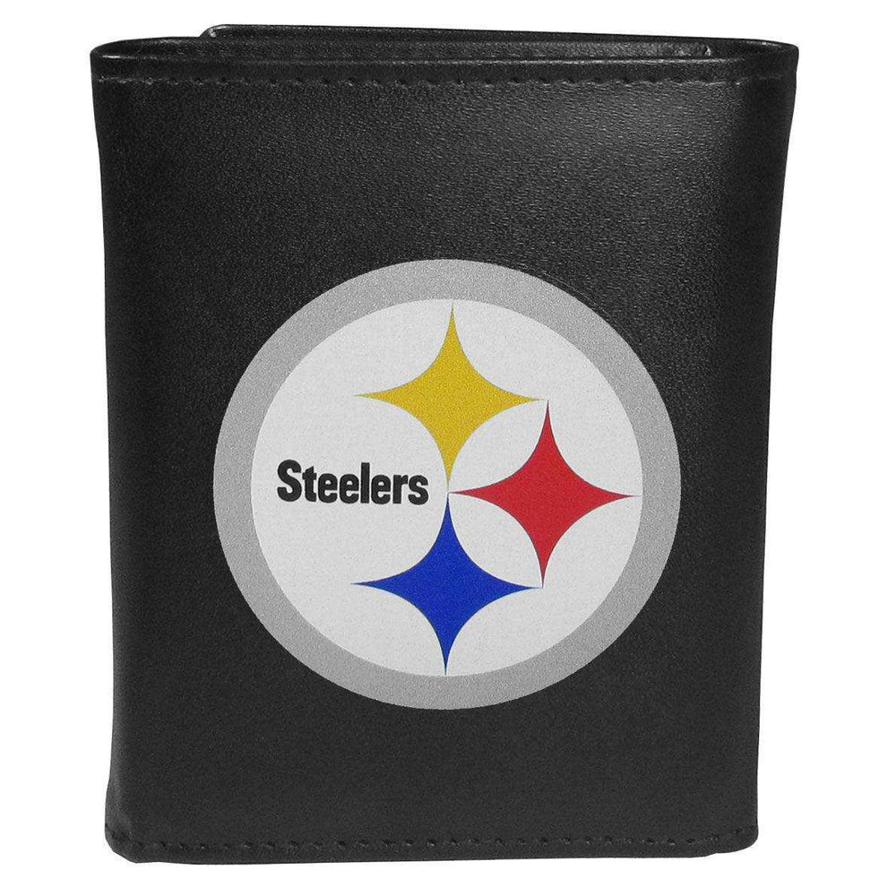 Pittsburgh Steelers Tri-fold Wallet Large Logo - Siskiyou Buckle - Flyclothing LLC