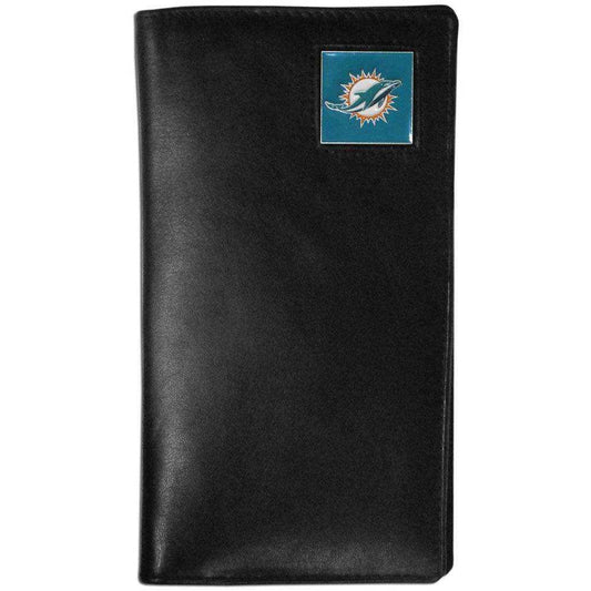 Miami Dolphins Leather Tall Wallet - Siskiyou Buckle - Flyclothing LLC