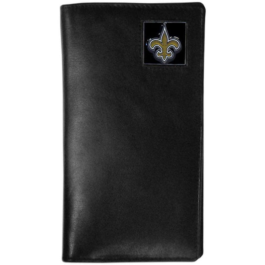 New Orleans Saints Leather Tall Wallet - Flyclothing LLC