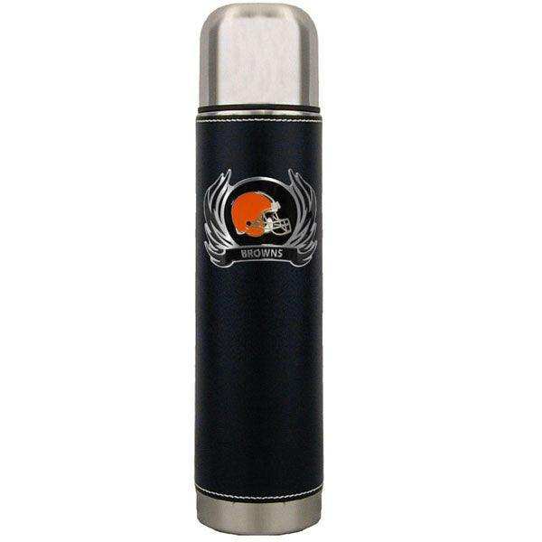 Cleveland Browns Thermos with Flame Emblem - Siskiyou Buckle - Flyclothing LLC