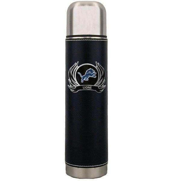 Detroit Lions Thermos with Flame Emblem - Siskiyou Buckle - Flyclothing LLC