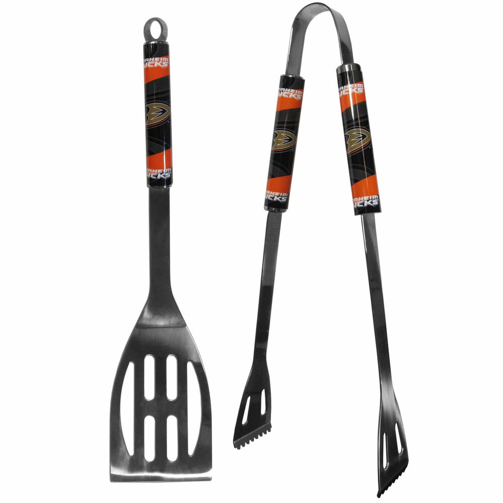 Anaheim Ducks® 2 pc Steel BBQ Tool Set - Siskiyou Buckle - Flyclothing LLC