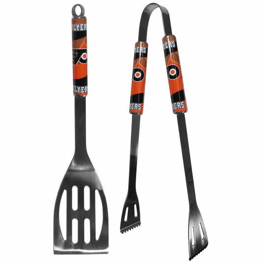 Philadelphia Flyers® 2 pc Steel BBQ Tool Set - Siskiyou Buckle - Flyclothing LLC