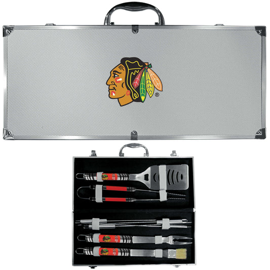 Chicago Blackhawks® 8 pc Tailgater BBQ Set - Siskiyou Buckle - Flyclothing LLC
