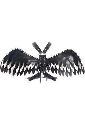 Daisy Corsets Black & White Layered Wing Body Harness - Daisy Corsets - Flyclothing LLC