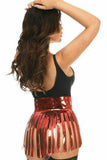 Daisy Corsets Red Metallic Fringe Skirt - Daisy Corsets - Flyclothing LLC